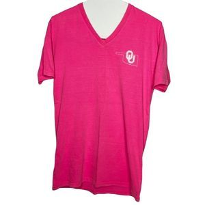 Pressbox By Royce Apparel T-Shirt Sz XL Pink Oklahoma Sooners
